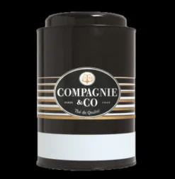 Autour Du Thé|Compagnie & Co Boite vide 1Kg Noire / Grise