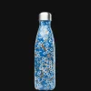 Autour Du Thé|Compagnie & Co Bouteille Isotherme Qwetch Inox Flowers Bleue