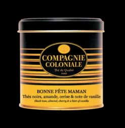 Coffrets De Thés|Thés Gourmands|Compagnie & Co Coffret luxe Bonne Fête Maman & Thé Vert à la Rose