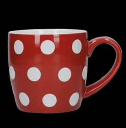 Autour Du Thé|Compagnie & Co Mug Rouge pois blancs